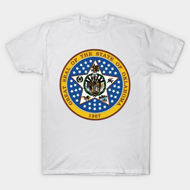 Seal of Oklahoma T-Shirt by Flags of the World